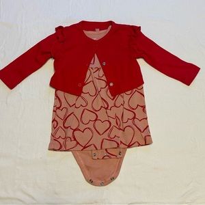 Baby Girl Valentine’s Day set